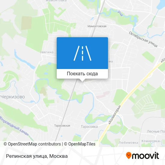 Карта Репинская улица