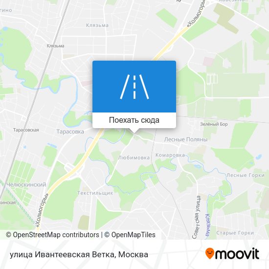 Карта улица Ивантеевская Ветка