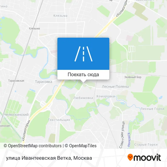 Карта улица Ивантеевская Ветка