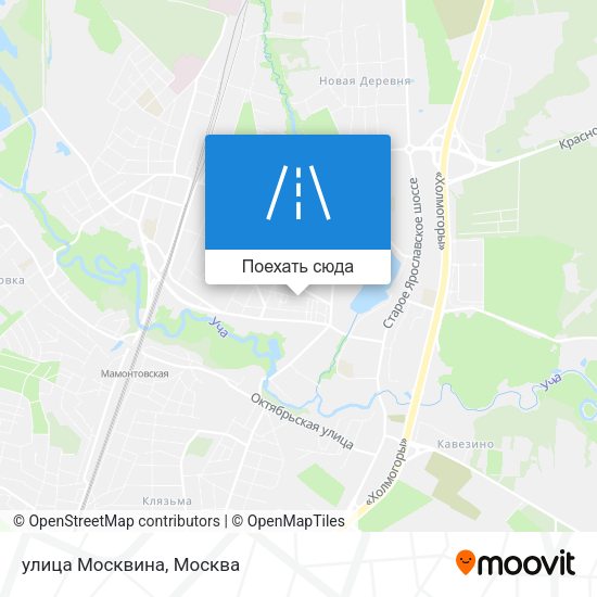 Карта улица Москвина