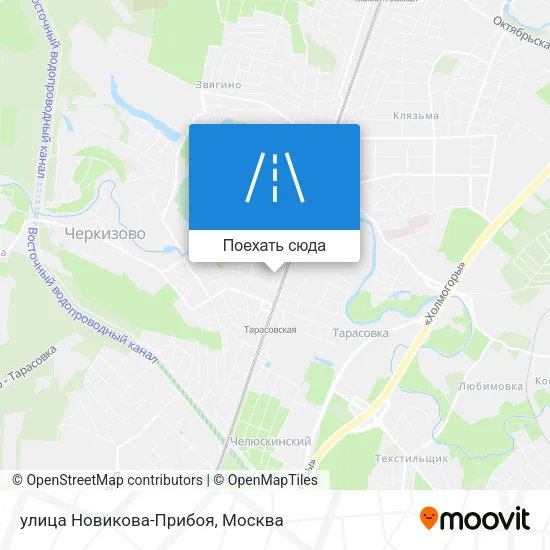 Карта улица Новикова-Прибоя