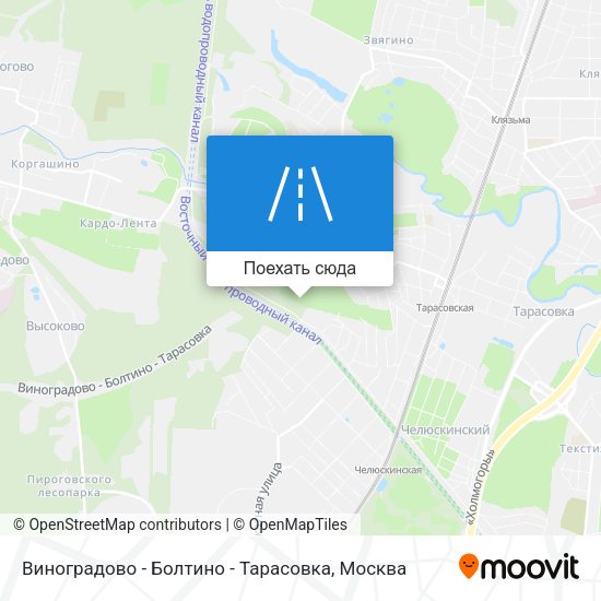Карта Виноградово - Болтино - Тарасовка