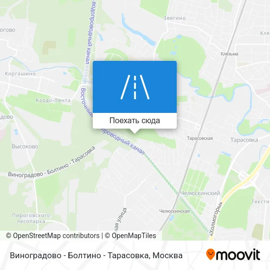 Карта Виноградово - Болтино - Тарасовка