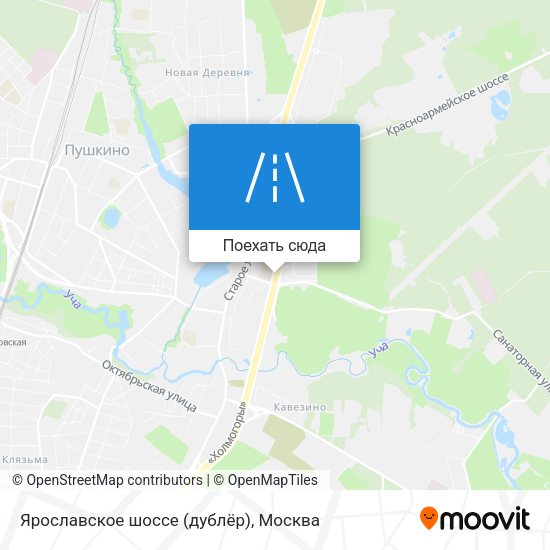 Карта Ярославское шоссе (дублёр)