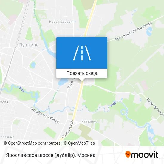 Карта Ярославское шоссе (дублёр)