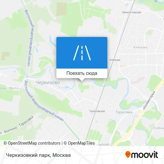 Карта Черкизовкий парк