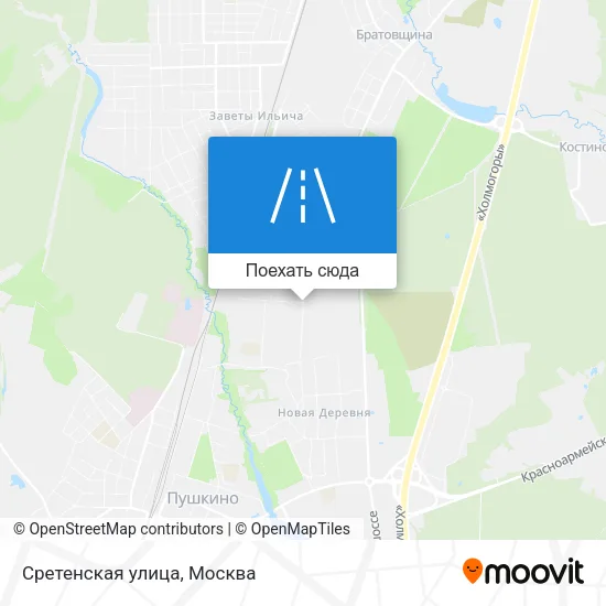 Карта Сретенская улица