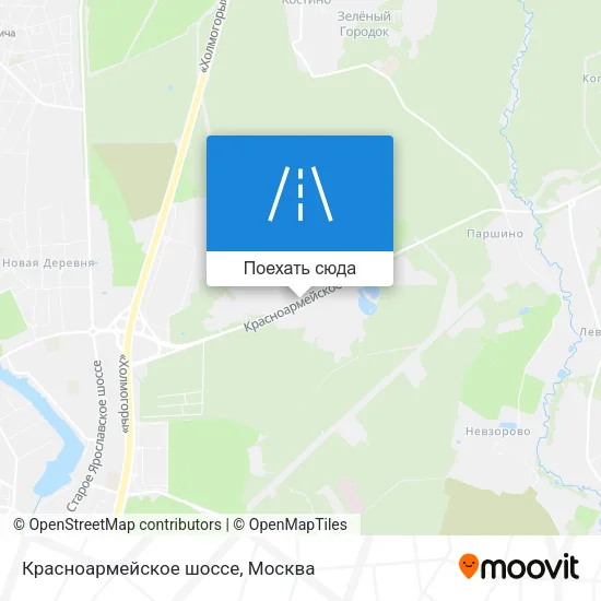 Карта Красноармейское шоссе