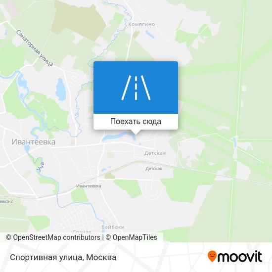 Карта Спортивная улица