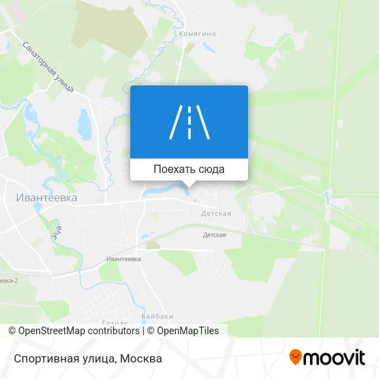 Карта Спортивная улица