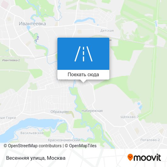 Карта Весенняя улица