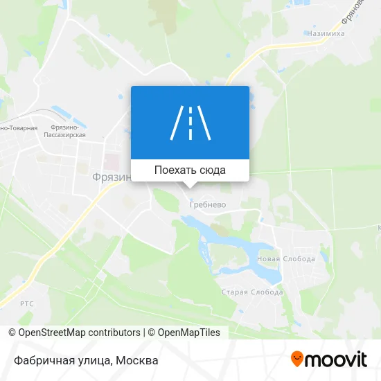 Карта Фабричная улица