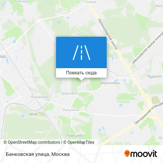 Карта Банковская улица