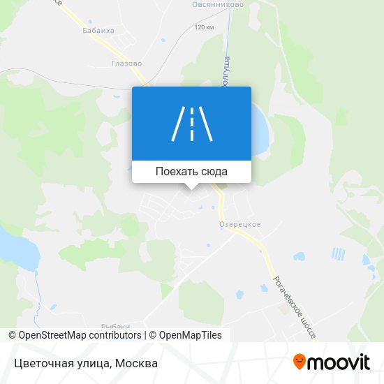 Карта Цветочная улица