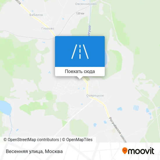 Карта Весенняя улица