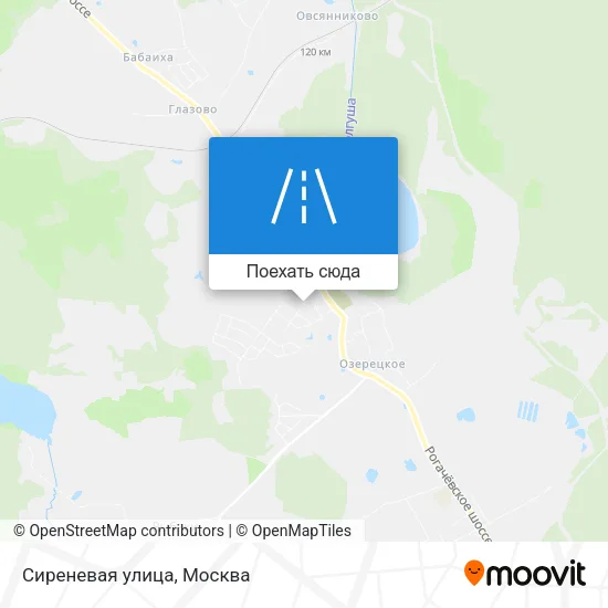 Карта Сиреневая улица