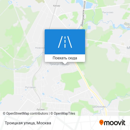 Карта Троицкая улица