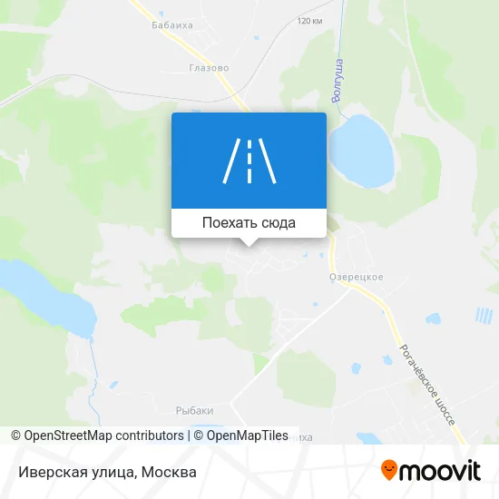 Карта Иверская улица