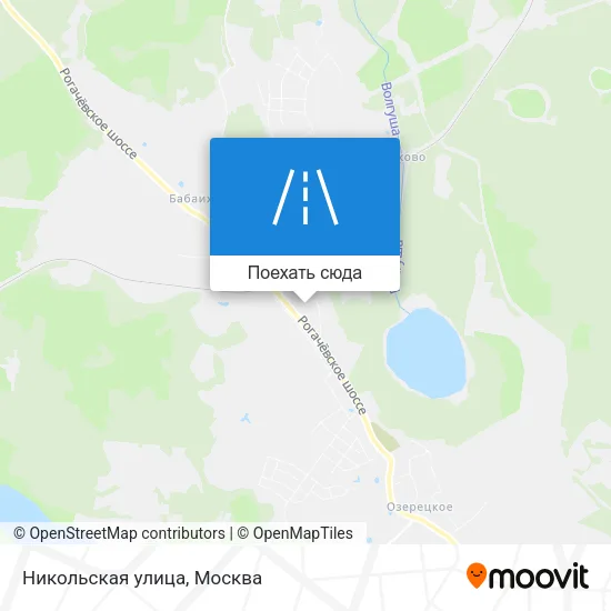 Карта Никольская улица