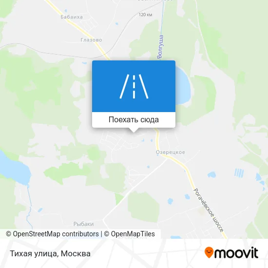 Карта Тихая улица
