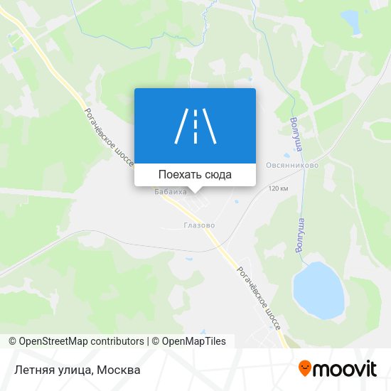 Карта Летняя улица