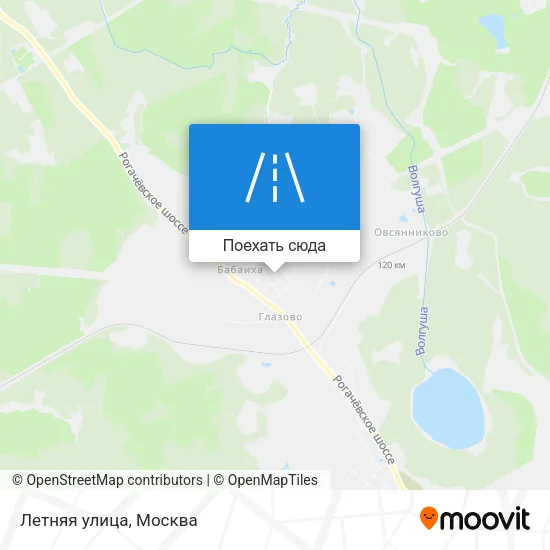 Карта Летняя улица