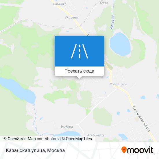 Карта Казанская улица