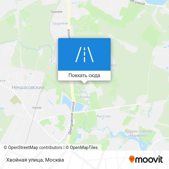 Карта Хвойная улица