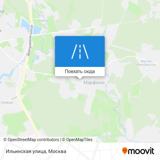 Карта Ильинская улица