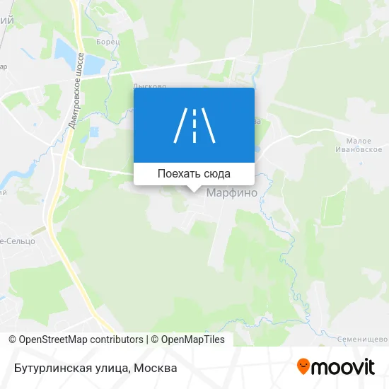 Карта Бутурлинская улица