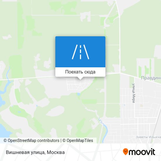 Карта Вишневая улица