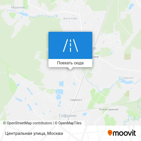 Карта Центральная улица