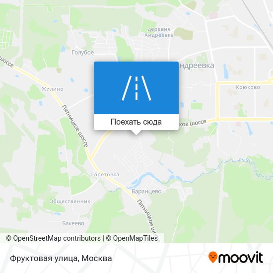 Карта Фруктовая улица