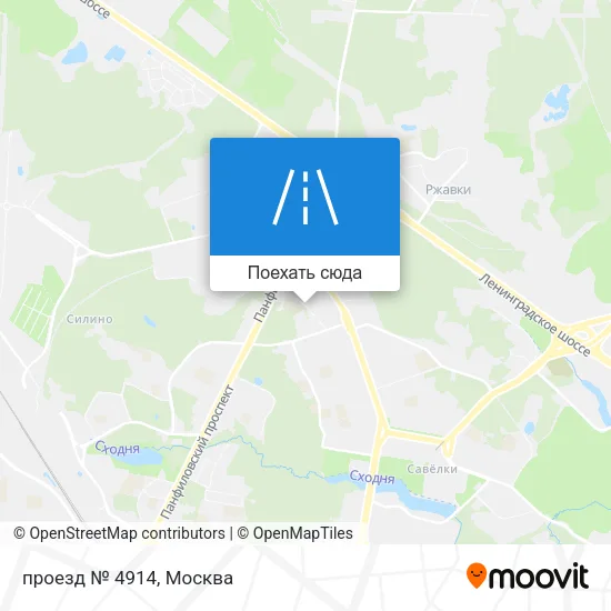 Карта проезд № 4914
