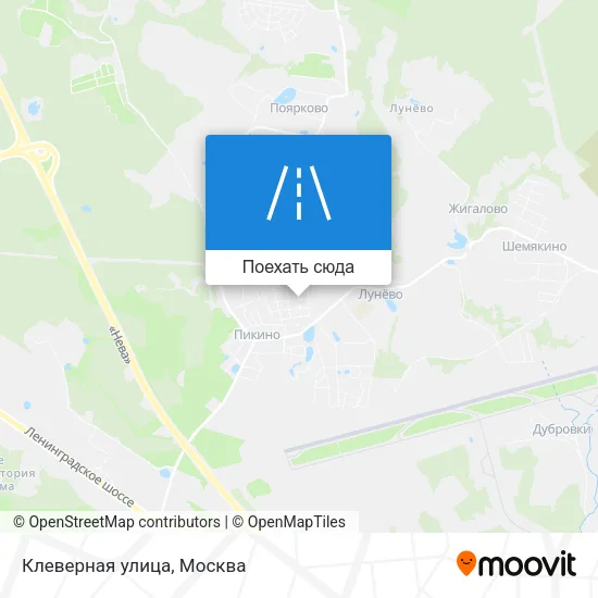 Карта Клеверная улица