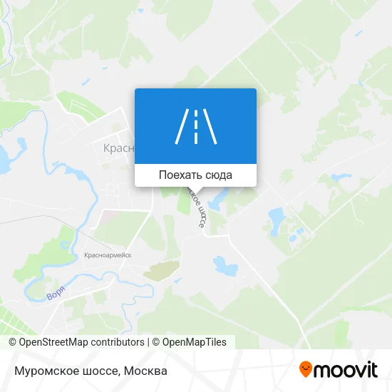 Карта Муромское шоссе