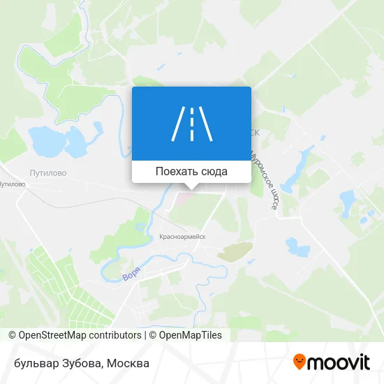 Карта бульвар Зубова