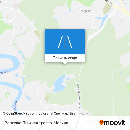 Карта Волкуша Лыжная трасса