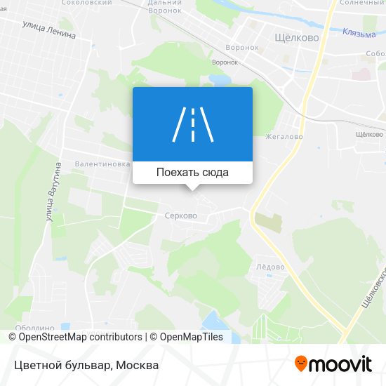 Карта Цветной бульвар
