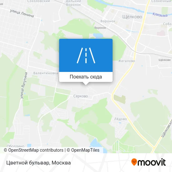 Карта Цветной бульвар