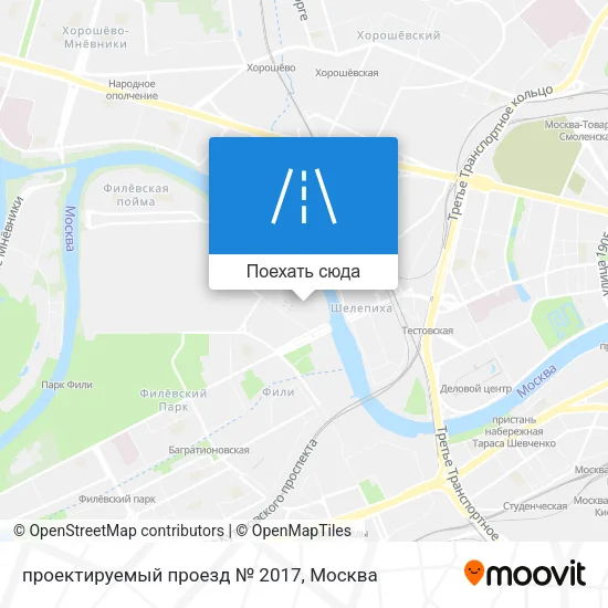 Карта проектируемый проезд № 2017