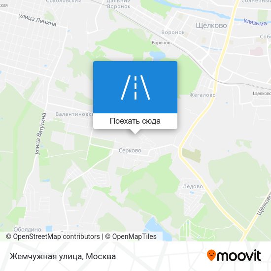 Карта Жемчужная улица
