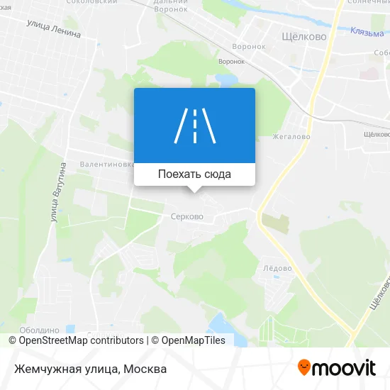 Карта Жемчужная улица