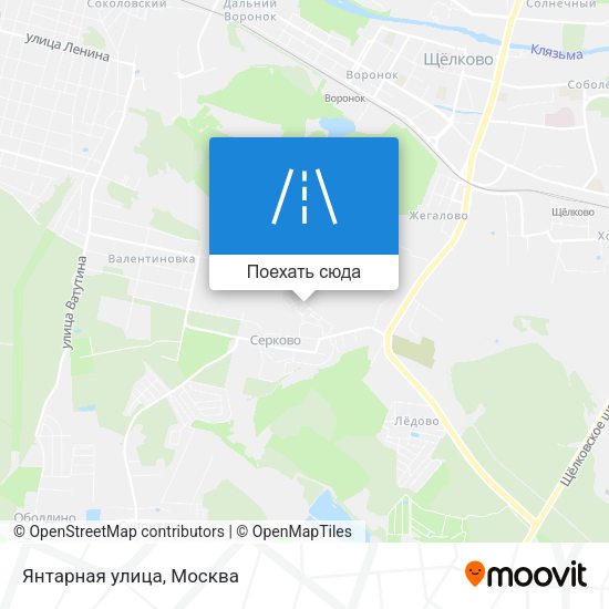 Карта Янтарная улица