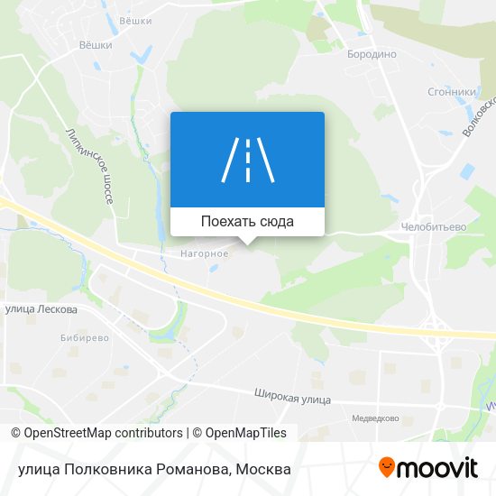 Карта улица Полковника Романова