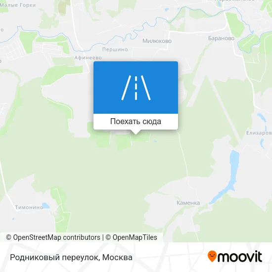 Карта Родниковый переулок