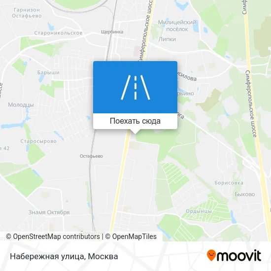 Карта Набережная улица