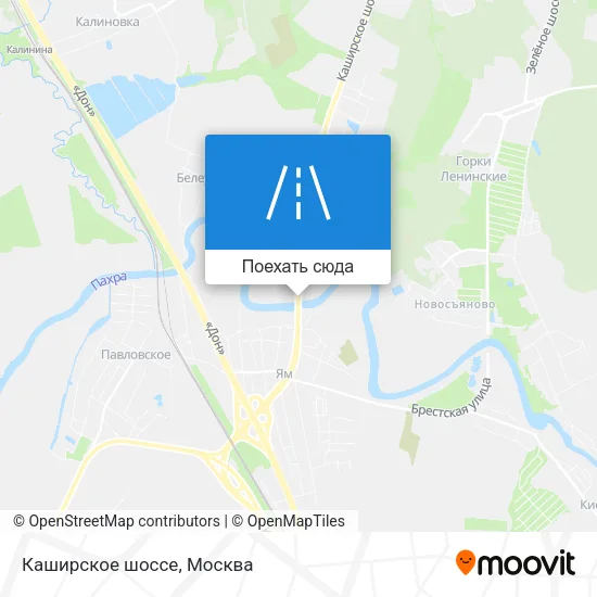 Карта Каширское шоссе