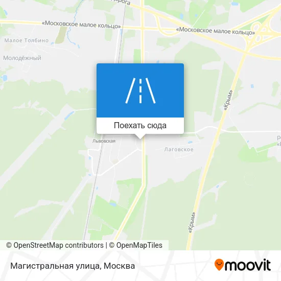 Карта Магистральная улица