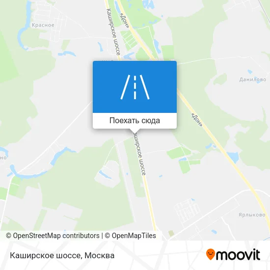 Карта Каширское шоссе